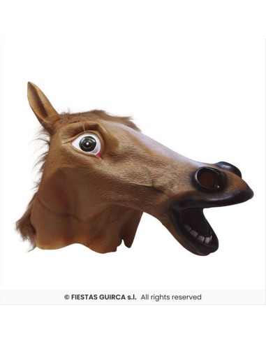 Maschera Cavallo in Lattice con Pelo Realistica