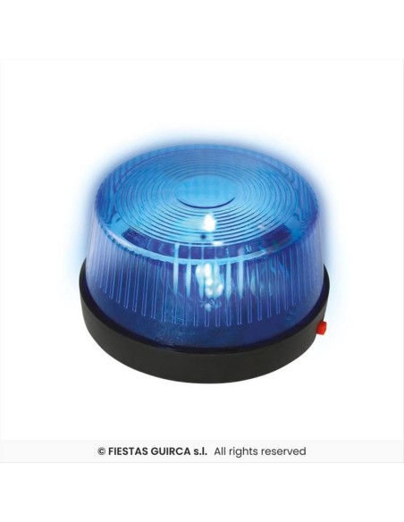 Sirena Blu Polizia con LED 5x7 cm