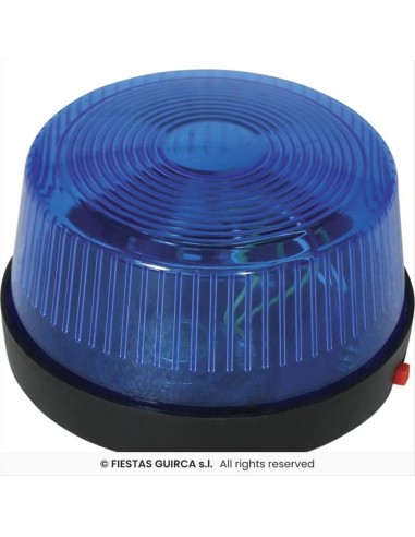 Sirena Blu Polizia con LED 5x7 cm