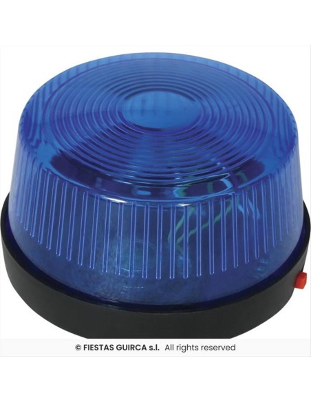 Sirena Blu Polizia con LED 5x7 cm