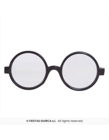 Occhiali Tondi stile mago con Lenti Finte | Diamante Rosa