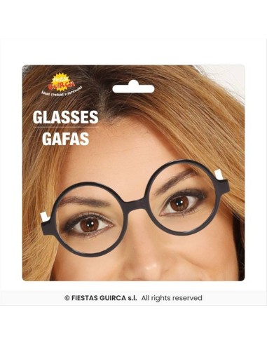 Occhiali Tondi stile mago con Lenti Finte | Diamante Rosa