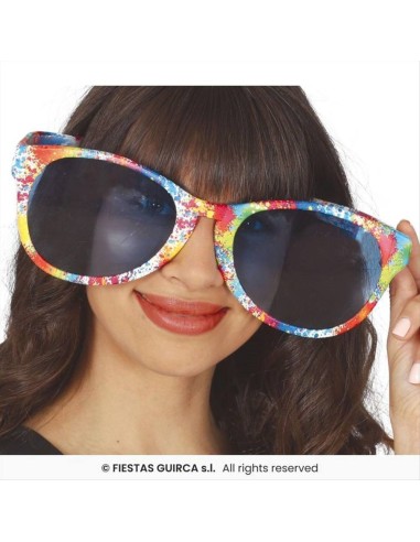 Occhiali Giganti Multicolore - Accessorio Party Divertente | Diamante 