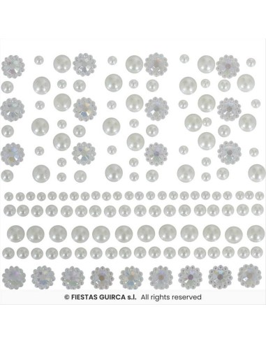 Perline Adesive per il Viso | Diamante Rosa