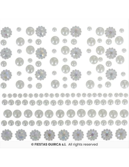 Perline Adesive per il Viso | Diamante Rosa