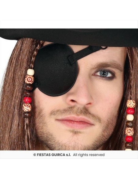 Benda per Occhio da Pirata in Tessuto | Diamante Rosa