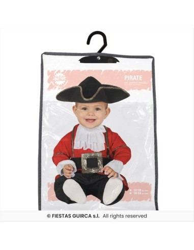 Costume Baby Pirata - 2 Taglie | Diamante Rosa