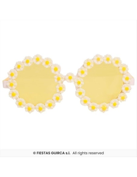 Occhiali con Margherite Stile Hippie - Accessorio Party | Diamante Ros