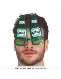 Occhiali con Bottiglie di Birra - Accessorio Party Divertente | Diaman