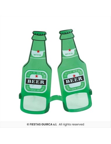 Occhiali con Bottiglie di Birra - Accessorio Party Divertente | Diaman