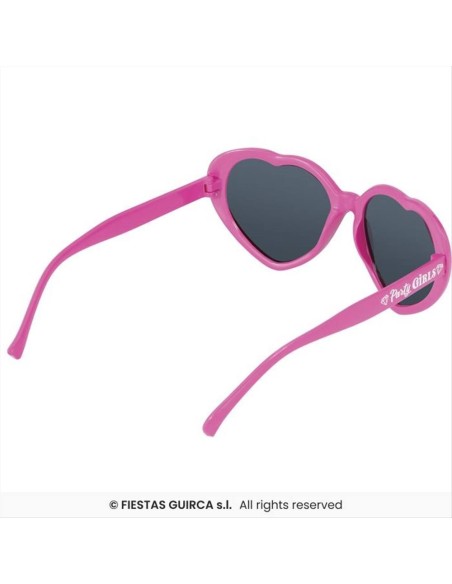 Occhiali Cuore Fucsia Party Girls - Addio Nubilato | Diamante Rosa