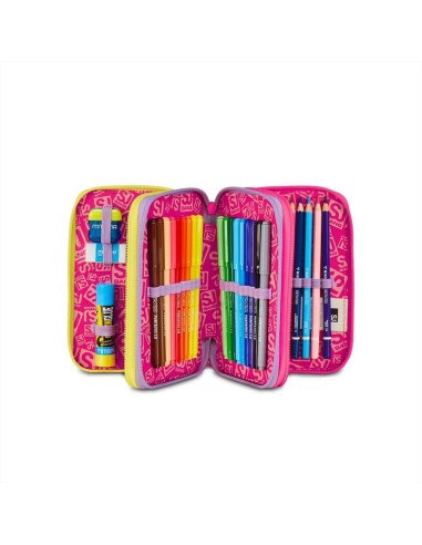 Astuccio SJ Gang 3 Zip 🦄 Fable Journey – 45 Pezzi per Bambina | Diama