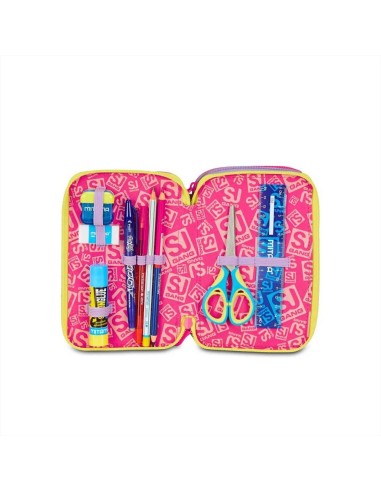 Astuccio SJ Gang 3 Zip 🦄 Fable Journey – 45 Pezzi per Bambina | Diama