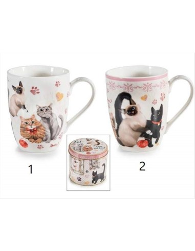 Tazza in Ceramica Gatti 300 ml Design 360°