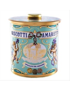 Biscottiera Amaretti Mix Chiostro di Saronno 190g - Crunchy, Soft E Ch