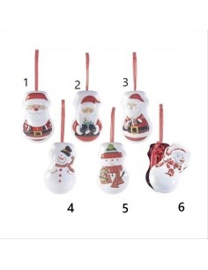 Scatolina natalizia a forma di personaggio - 6 varianti - H11 cm 🎅🎁