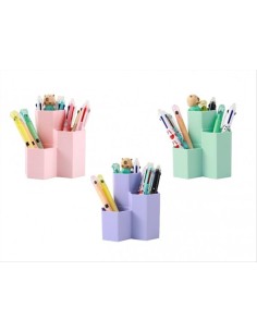 Organizer Esagonale Make-up o Cancelleria 🌸 – Rosa, Lilla o Verde Men