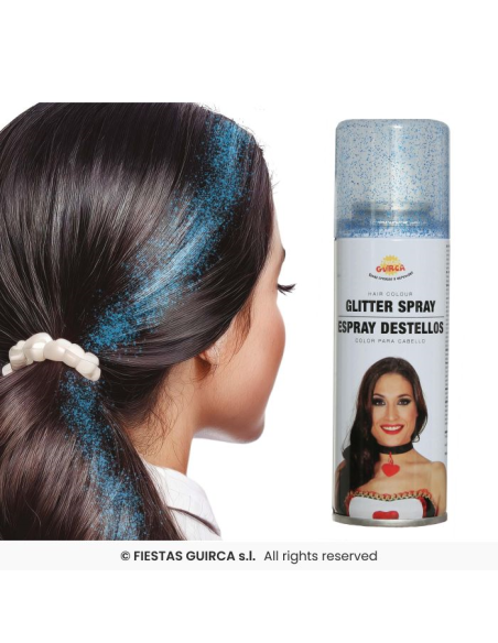 Spray Capelli Glitterato 125 ml 6 Colori | Diamante Rosa