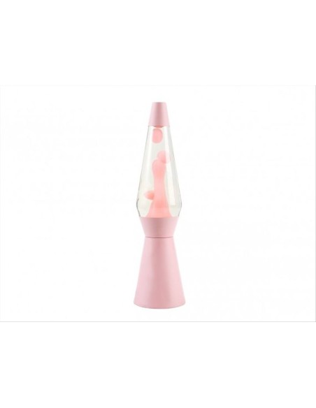 Lampada Lava LED Spaceship Rosa Pastello H40cm – Design Futuristico e 