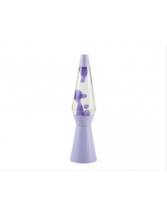 Lampada Lava LED Spaceship Viola Pastello H40cm – Design Astronautico 