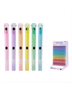 Evidenziatore Zampa Kawaii 2 in 1 ✨ Colori Pastello con Timbro – iTota