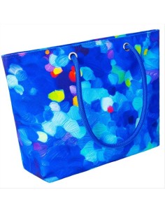 Borsa da Mare BLU PALETTE 💙 2 Misure – Stile Artistico E Spazio Extra