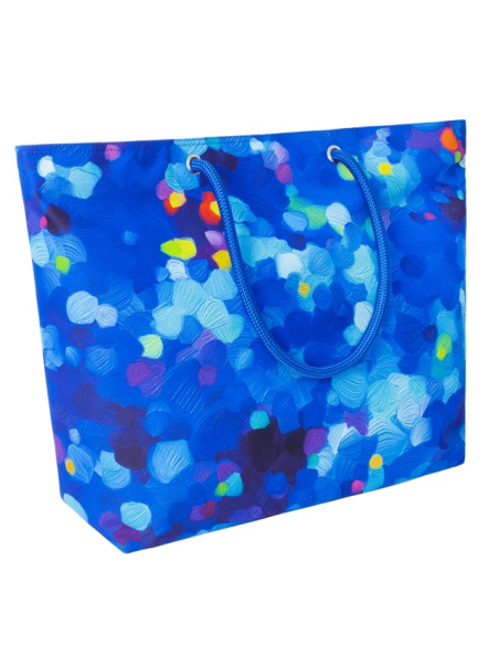 Borsa da Mare BLU PALETTE 💙 2 Misure – Stile Artistico E Spazio Extra