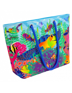 Borsa da Mare TULIPES 🌷 2 Misure – Stile Floreale e Spazio Extra | Py 2