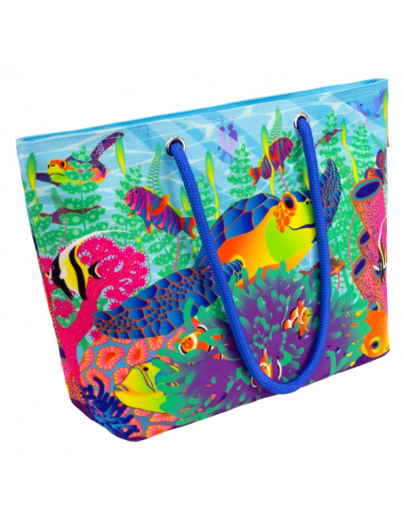 Borsa da Mare TULIPES 🌷 2 Misure – Stile Floreale e Spazio Extra | Py