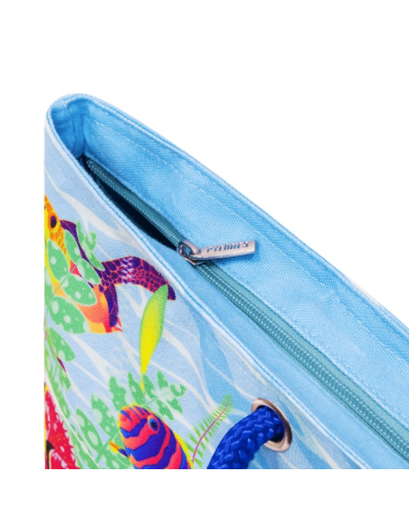 Borsa da Mare TULIPES 🌷 2 Misure – Stile Floreale e Spazio Extra | Py