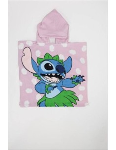 Poncho mare Stitch Hula Dancing – 55x110 cm, stile hawaiano e asciugat