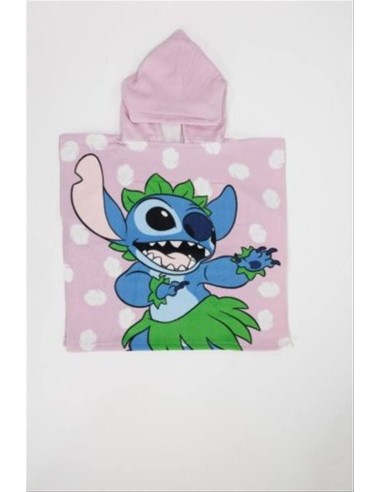 Poncho mare Stitch Hula Dancing – 55x110 cm, stile hawaiano e asciugat