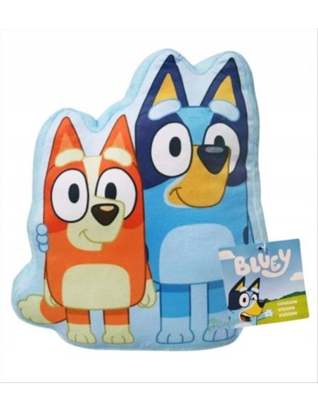 Cuscino sagomato Bluey Bingo – 34x28 cm di coccole e allegria!