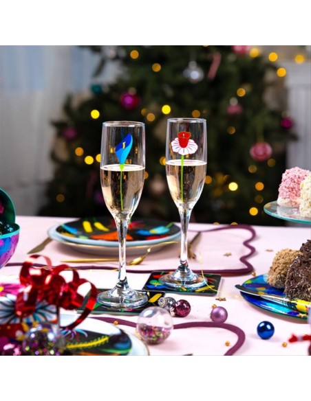 Set 6 Calici Champagne Jardin Fleuri 180 ml