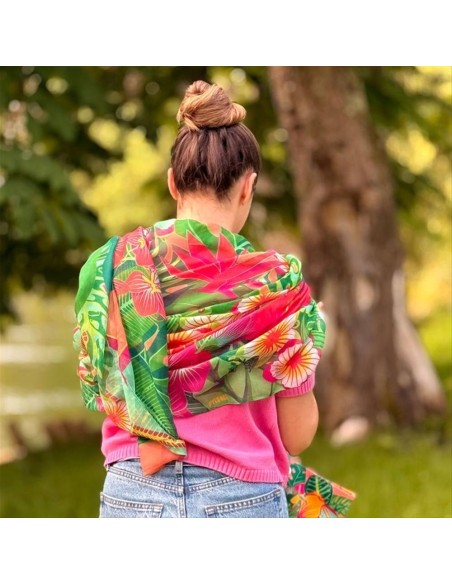 Foulard Pareo Tropical Balade 100x180 cm