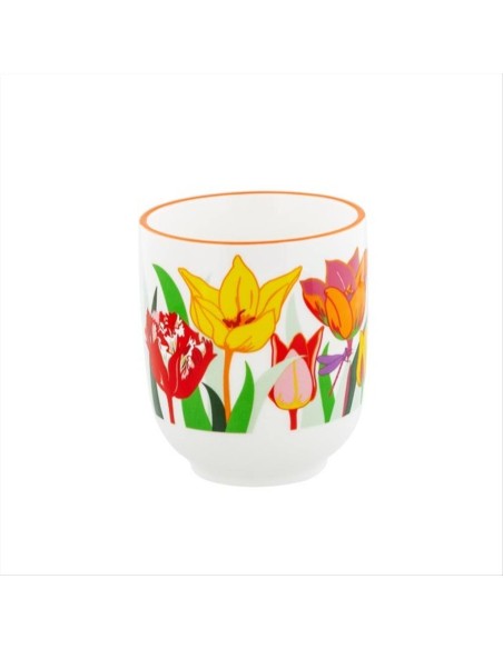 Tazza Senza Manico Tulipes 200 ml in Porcellana