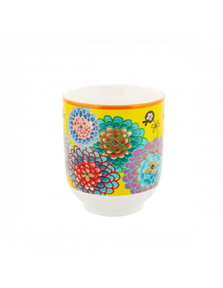 Tazza Senza Manico Dahlia 200 ml in Porcellana