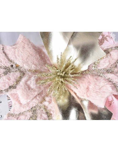 Stella di Natale oro rosa 27cm - Decora con Stile!