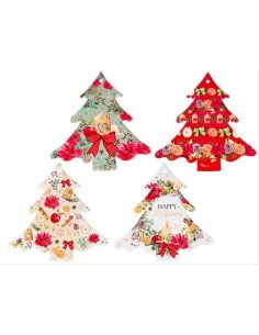 Sottopentola in ceramica a forma di Albero di Natale - 4 varianti - H2