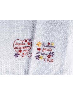 Set Asciugamano e Mestolo Mamma con Dedica 2