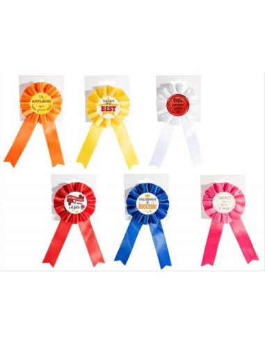 Coccarda Numero Uno con Dedica in Raso 6 Varianti