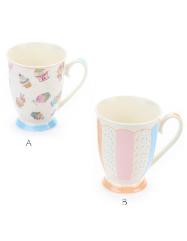 Mug Cupcake 280ml Nuvole di Stoffa | Diamante Rosa