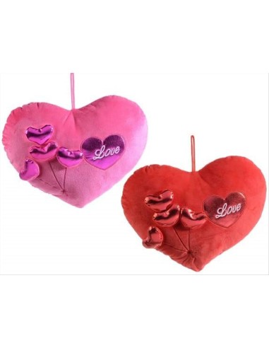 Cuscino Cuore Love Imbottito Rosso o Rosa