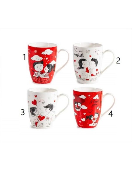 Tazza Coppia Innamorati in Ceramica 300 ml