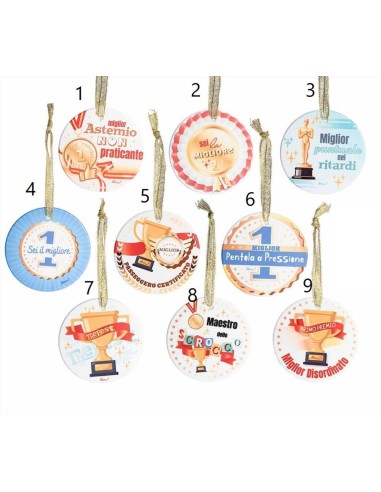 Decorazione Numero Uno in Ceramica con Dedica