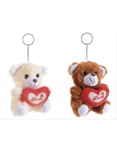 Portachiavi Orsetto con Cuore Love in Peluche