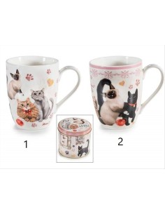 Tazza in Ceramica Gatti 300 ml Design 360°