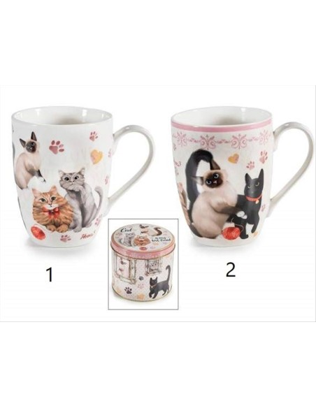 Tazza in Ceramica Gatti 300 ml Design 360°