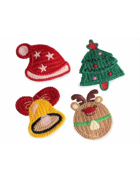 Mollettina natalizia in maglia - 4 varianti - Cappello, Albero, Campan