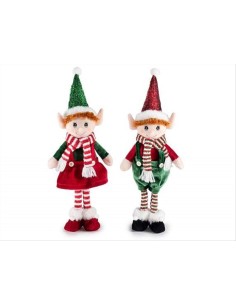 Elfo natalizio con sciarpa in tessuto - 2 varianti - Da appoggio 🎄🧝‍